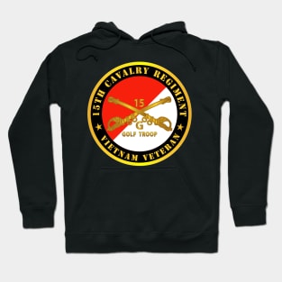 G Troop, 15th Cavalry Regiment -  Vietnam Veteran w Cav Branch Hoodie